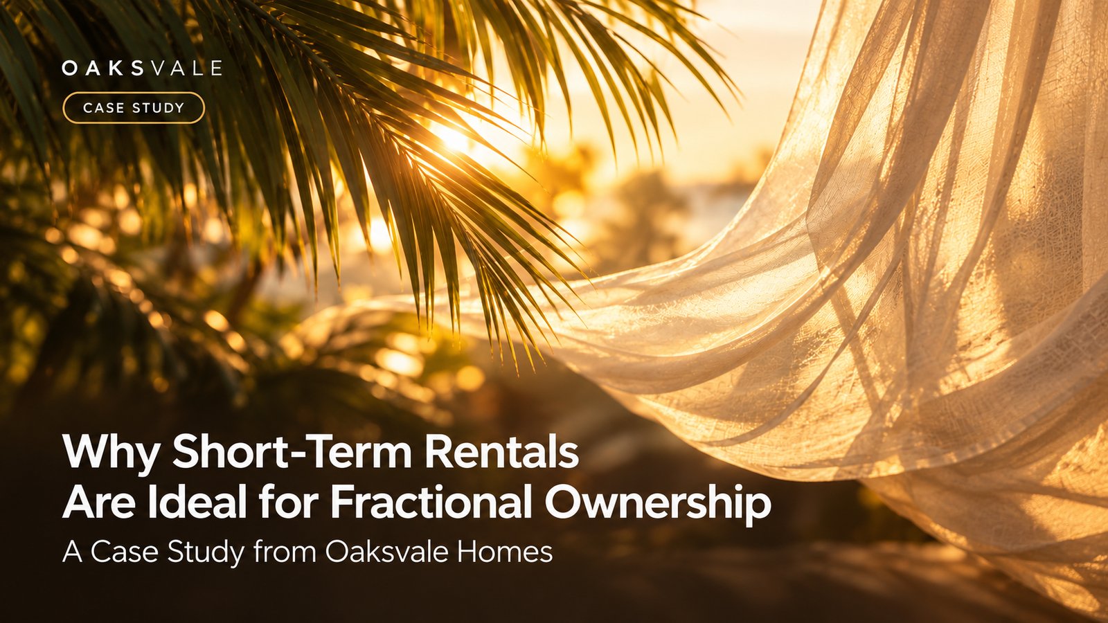 Why Short-Term Rental Properties Are Ideal for Fractional Ownership
